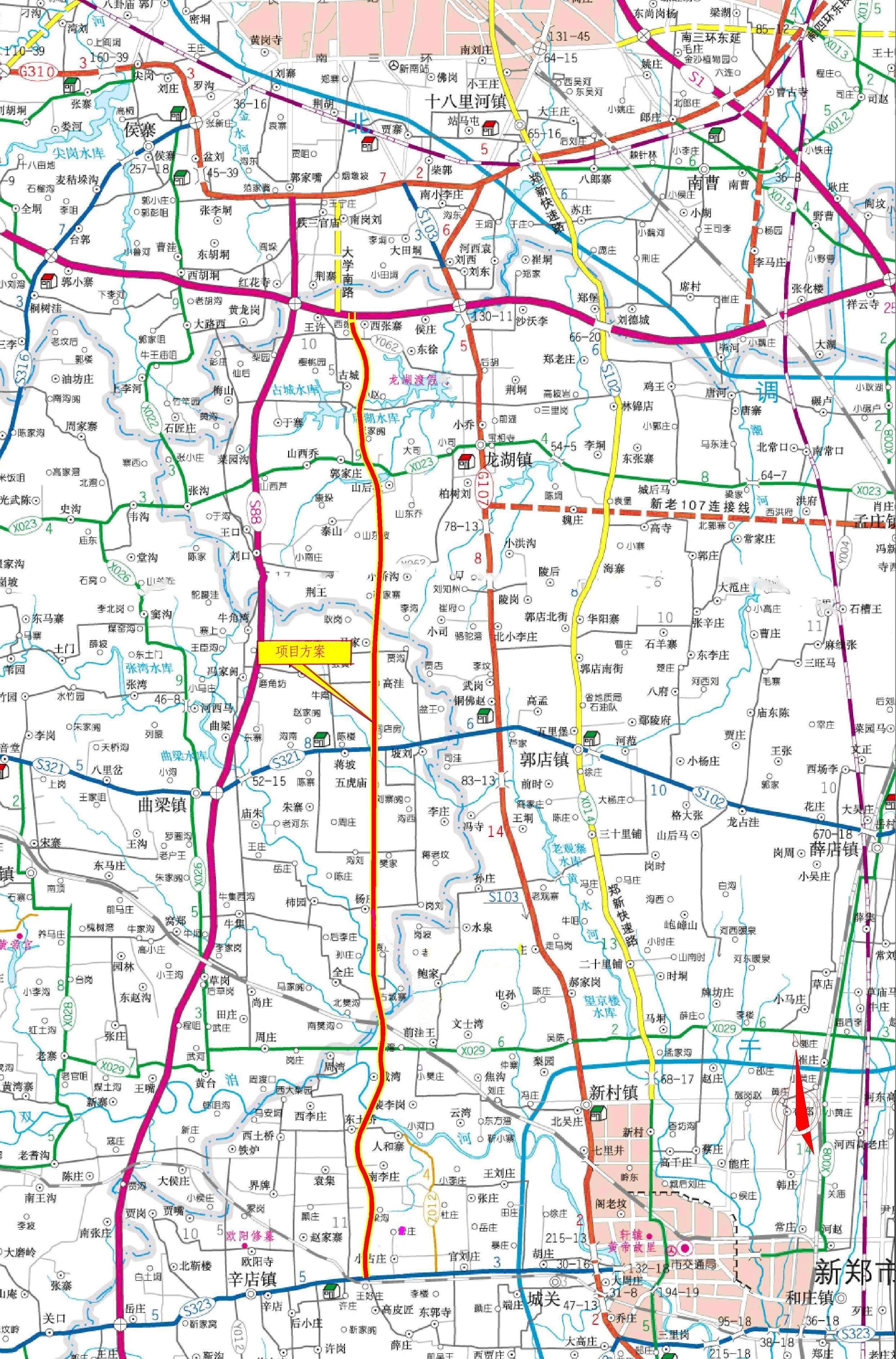 郑州市大学路南延（西南绕城高速至S323段）工程地质勘察